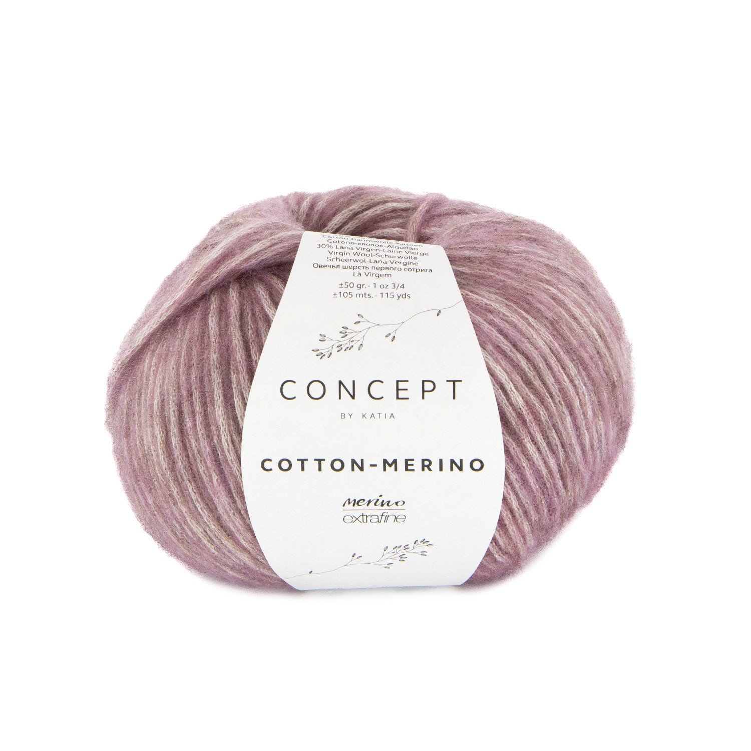 KATIA CONCEPT COTTON-MERINO 143 - пастельно-фиолетовый