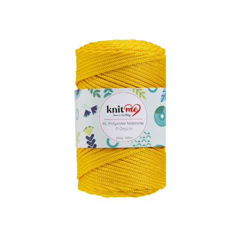 XL Polyester Makrome (XL Полиэстер Макраме) Knit Me 1607 - желтый