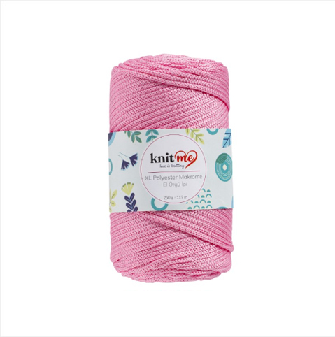 XL Polyester Makrome (XL Полиэстер Макраме) Knit Me 1616 - розовый