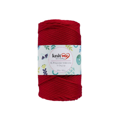 XL Polyester Makrome (XL Полиэстер Макраме) Knit Me 1620 - красный