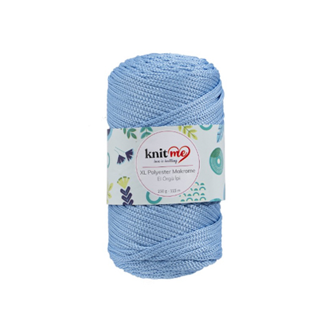 XL Polyester Makrome (XL Полиэстер Макраме) Knit Me 1626 - голубой