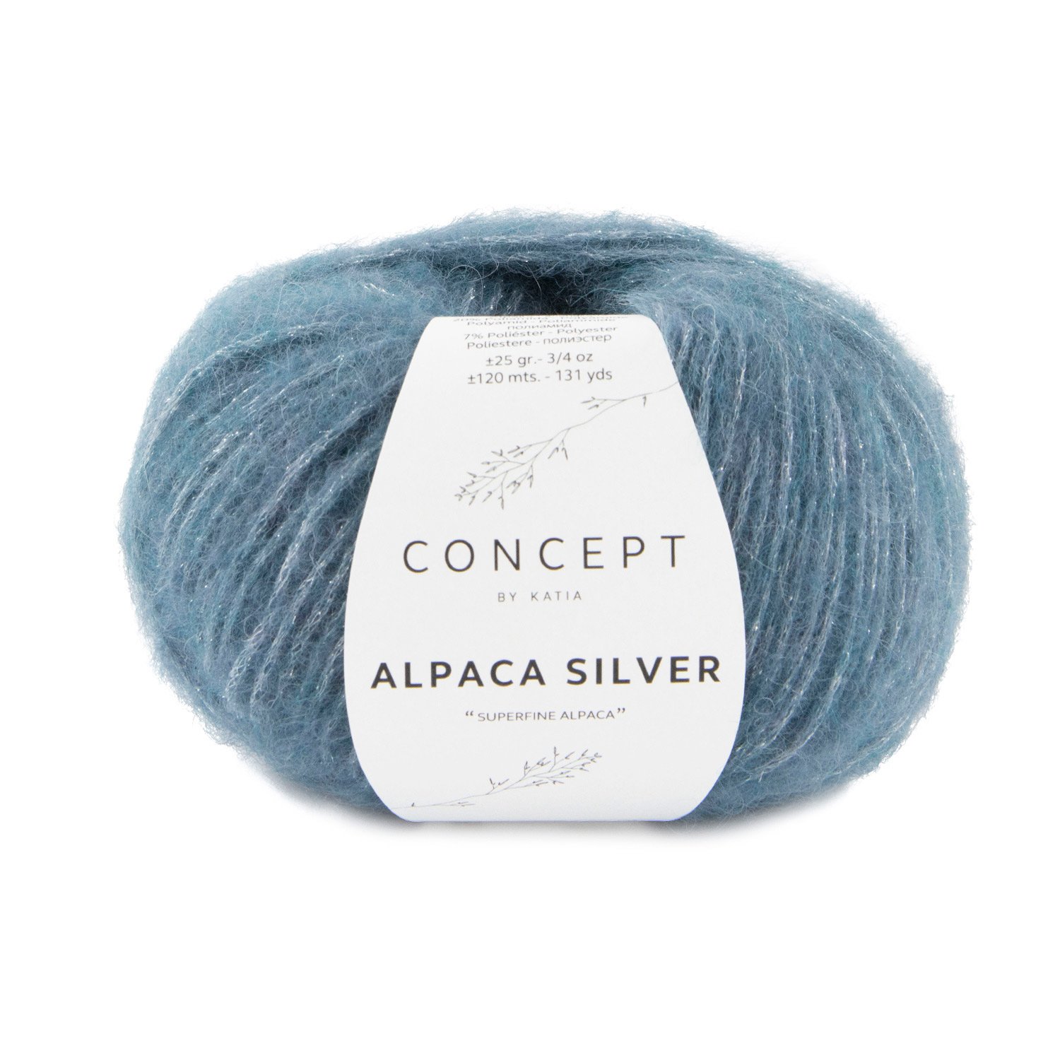 KATIA CONCEPT ALPACA SILVER 277 - синий-серебро