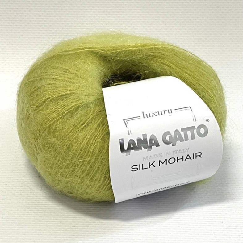 Silk Mohair Lana Gatto (Силк Мохер Лана Гатто) 30143 - желтовато-зелёный