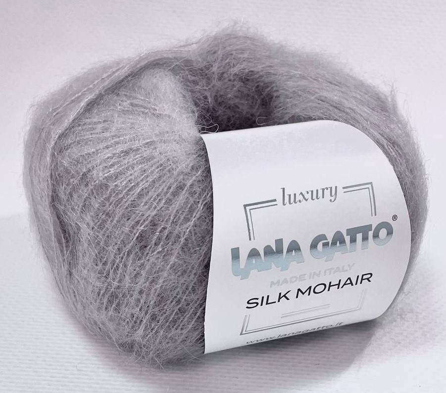 Silk Mohair Lana Gatto (Силк Мохер Лана Гатто)  30145 - серебристый серый