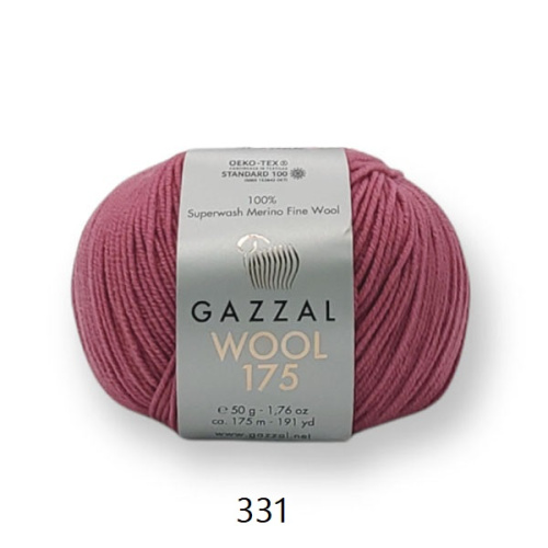 Gazzal Wool 175 (ГАЗАЛ ВУЛ 175) 331 - виноград