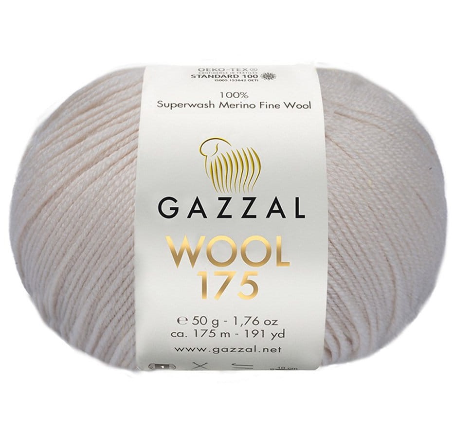 Gazzal   Wool 175 (ГАЗАЛ ВУЛ 175) 340 - светло-бежевый