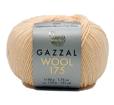 Gazzal   Wool 175 (ГАЗАЛ ВУЛ 175) 342 - шампань