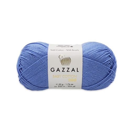 Gazzal Baby Cotton 205 (Газзал Бэби Коттон 205) 517 - св.синий