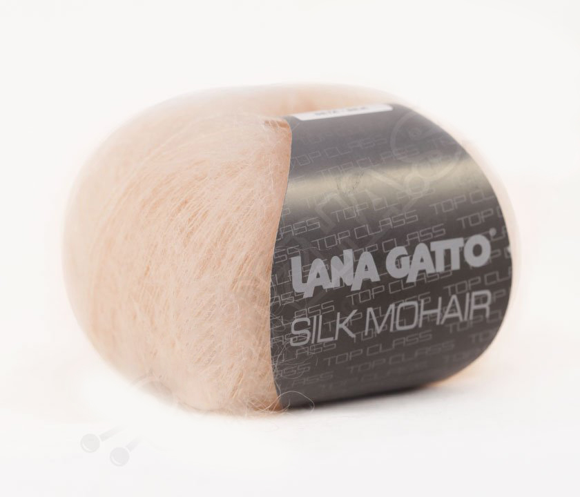 Silk Mohair Lana Gatto 6023 - светлый персик