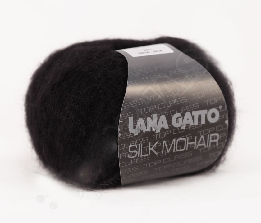 Silk Mohair Lana Gatto 6037 - чёрный