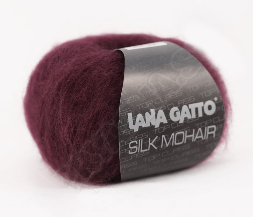Silk Mohair Lana Gatto 7261 - бордо