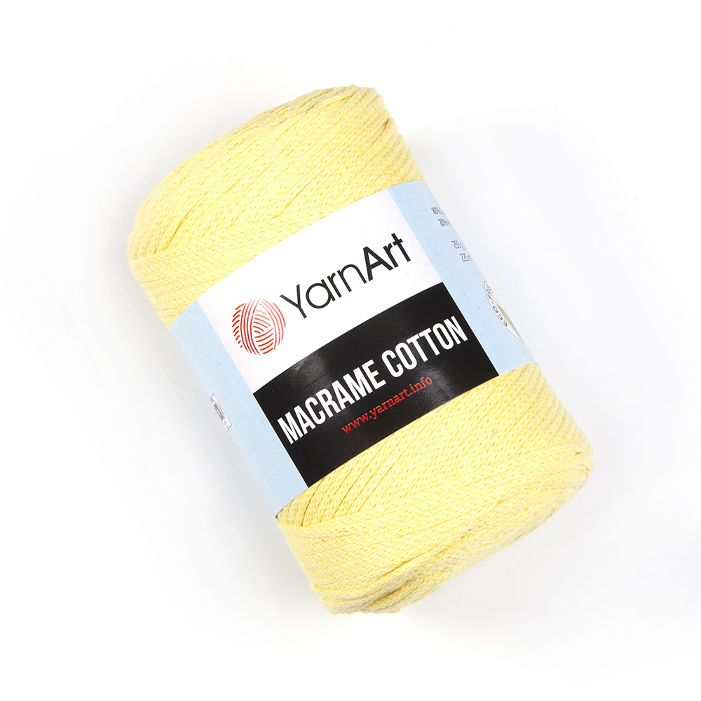 Macrame Cotton YarnArt( МАКРАМЕ КОТТОН ЯРНАРТ)754 - светло жёлтый