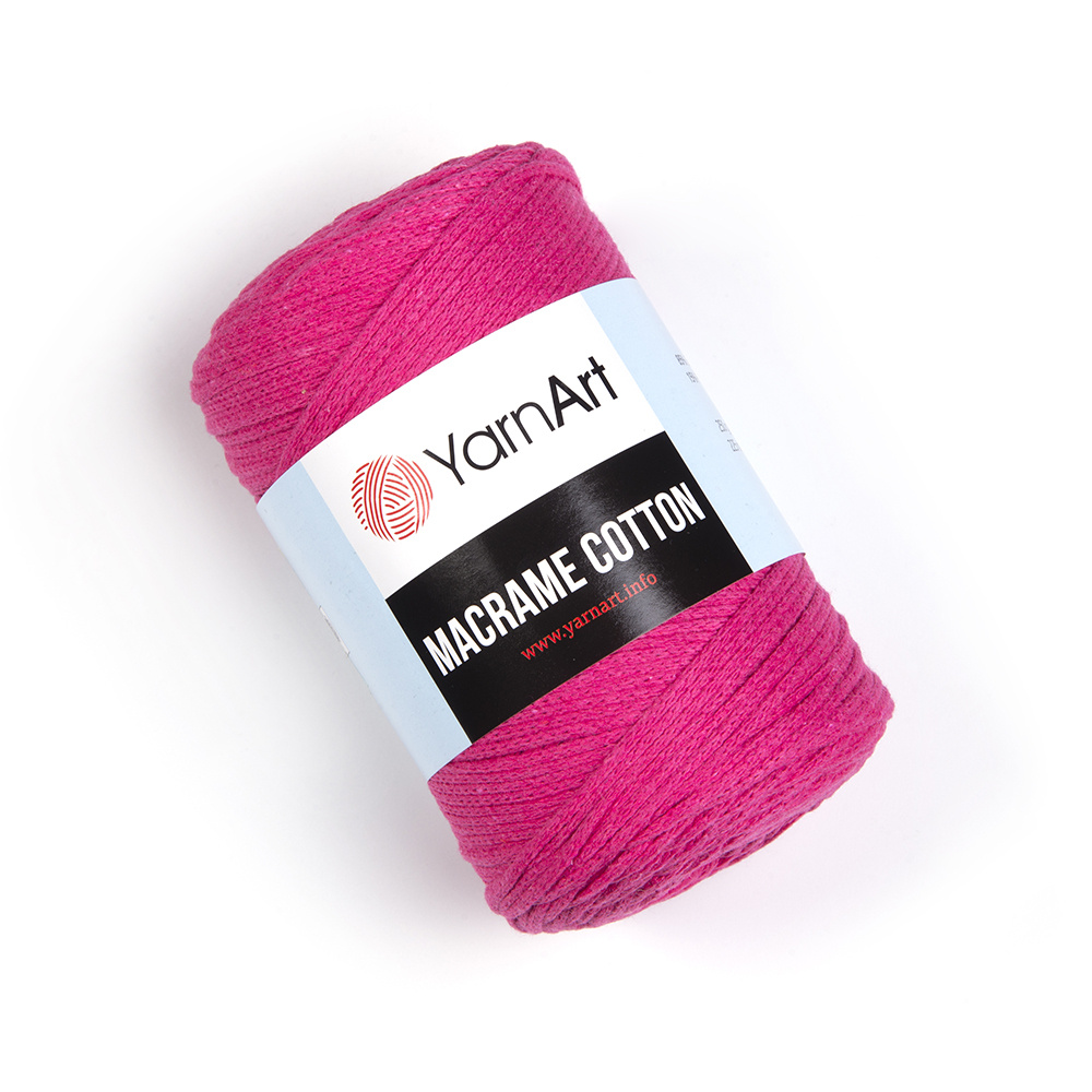Macrame Cotton YarnArt( МАКРАМЕ КОТТОН ЯРНАРТ) 771 - ярко малиновый