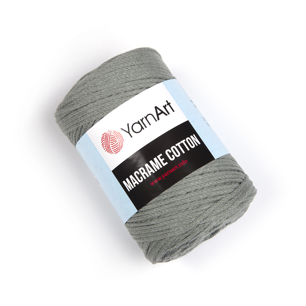 Macrame Cotton YarnArt( МАКРАМЕ КОТТОН ЯРНАРТ) 794 - серый мох