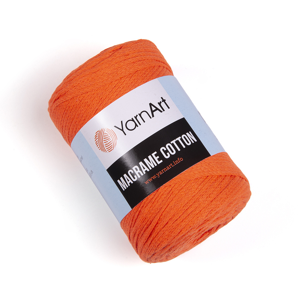 Macrame Cotton YarnArt( МАКРАМЕ КОТТОН ЯРНАРТ) 800 - ярко-оранжевый