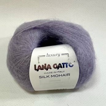 Silk Mohair Lana Gatto (Силк Мохер Лана Гатто)  9374 - серый шелк