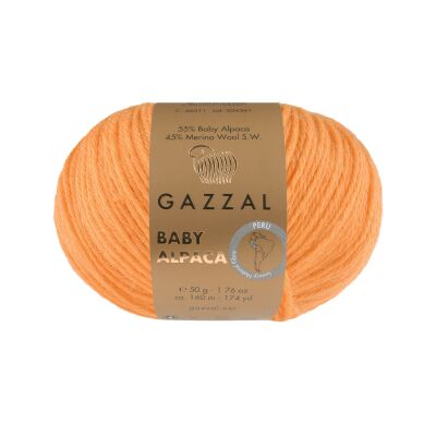 GAZZAL BABY ALPACA (ГАЗАЛ БЭБИ АЛЬПАКА) 46029 - АПЕЛЬСИН