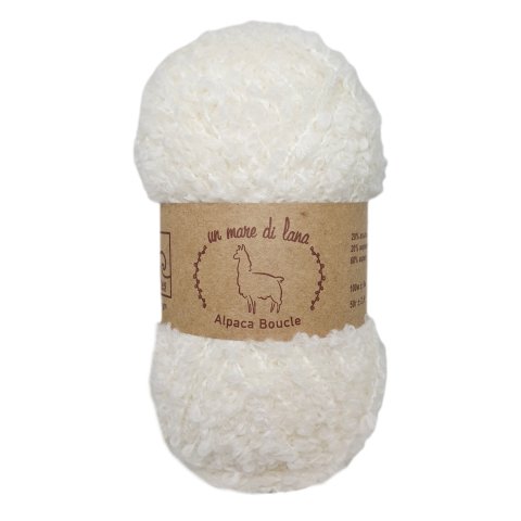 ALPACA BOUCLE WOOL SEA (АЛЬПАКА БУКЛЕ ВУЛ СИ) 01 - белый