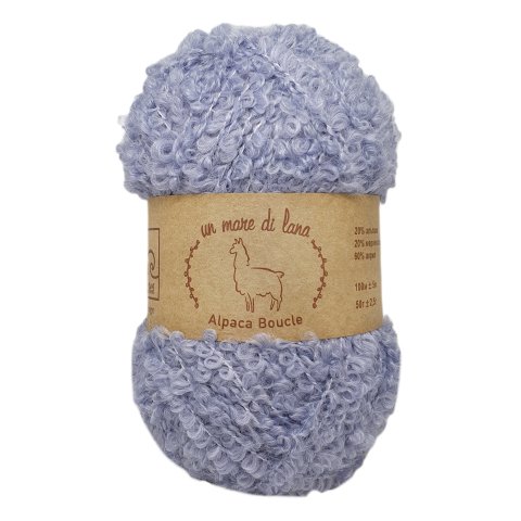 ALPACA BOUCLE WOOL SEA (АЛЬПАКА БУКЛЕ ВУЛ СИ) 119 - серо-голубой