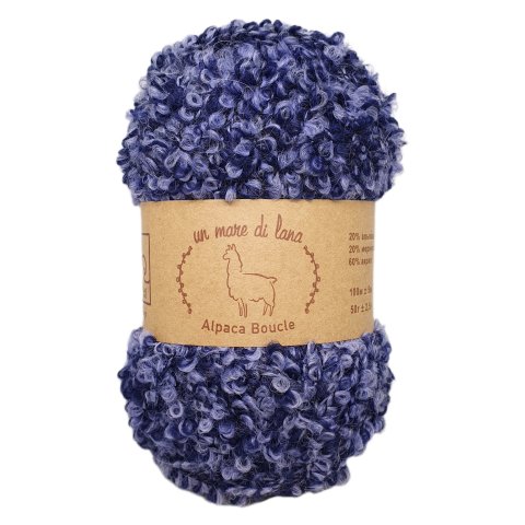 ALPACA BOUCLE WOOL SEA (АЛЬПАКА БУКЛЕ ВУЛ СИ) 203 - джинсовый меланж