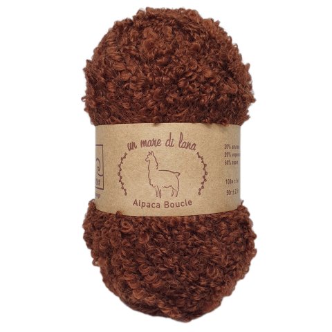 ALPACA BOUCLE WOOL SEA (АЛЬПАКА БУКЛЕ ВУЛ СИ) 26 - шоколад