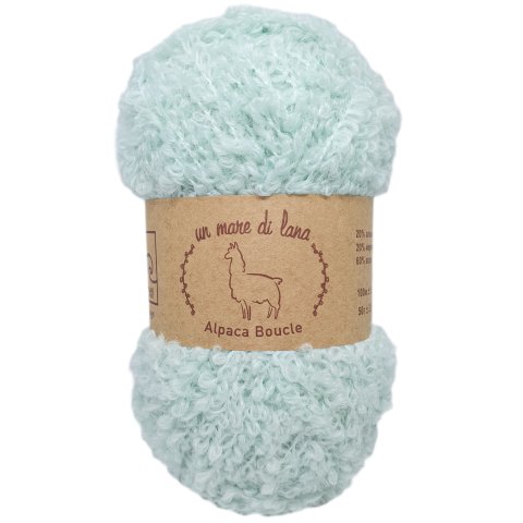 ALPACA BOUCLE WOOL SEA (АЛЬПАКА БУКЛЕ ВУЛ СИ) 522 - водяная зелень
