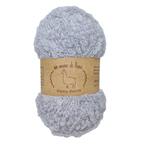 ALPACA BOUCLE WOOL SEA (АЛЬПАКА БУКЛЕ ВУЛ СИ) 646 - светлая сталь