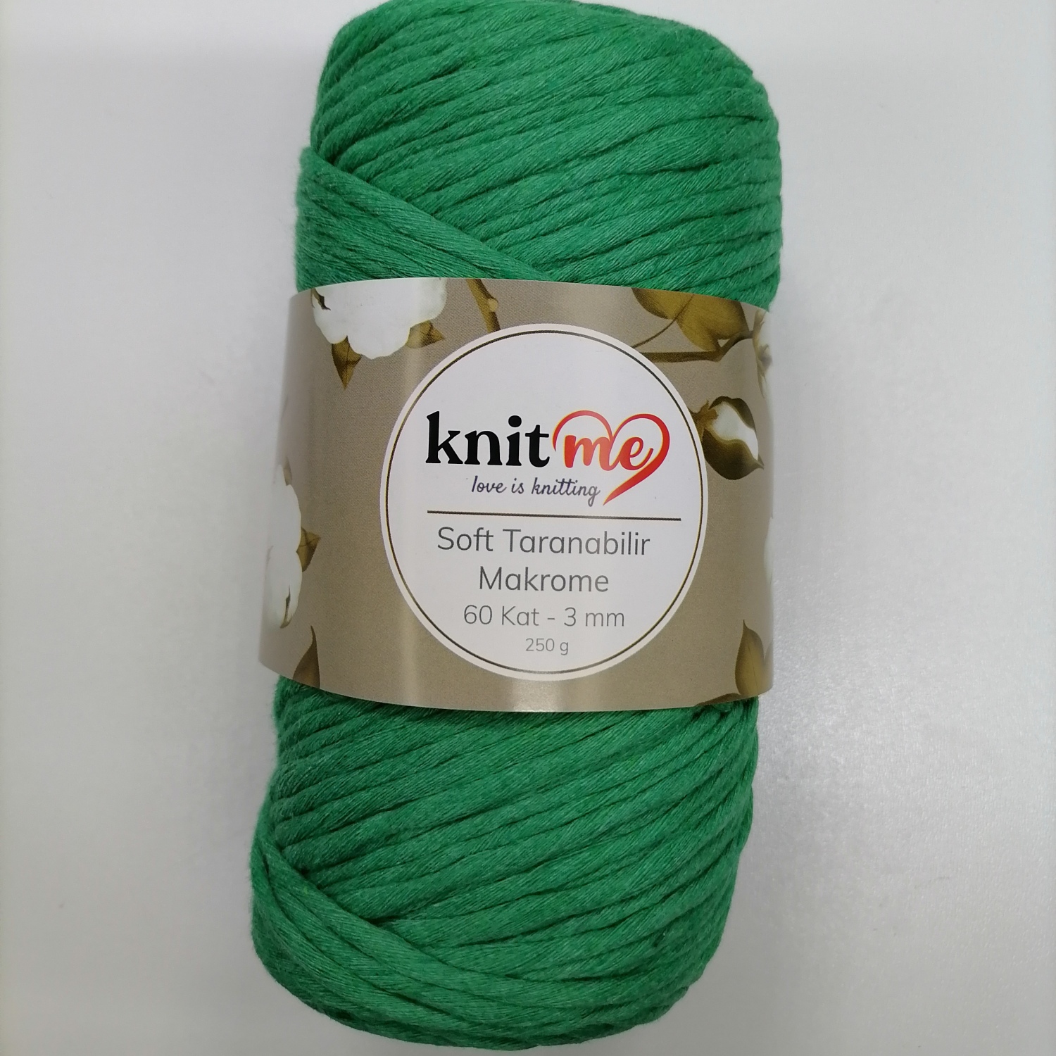 Soft Macrame 3 mm. Knit Me IC801 - св.зеленый