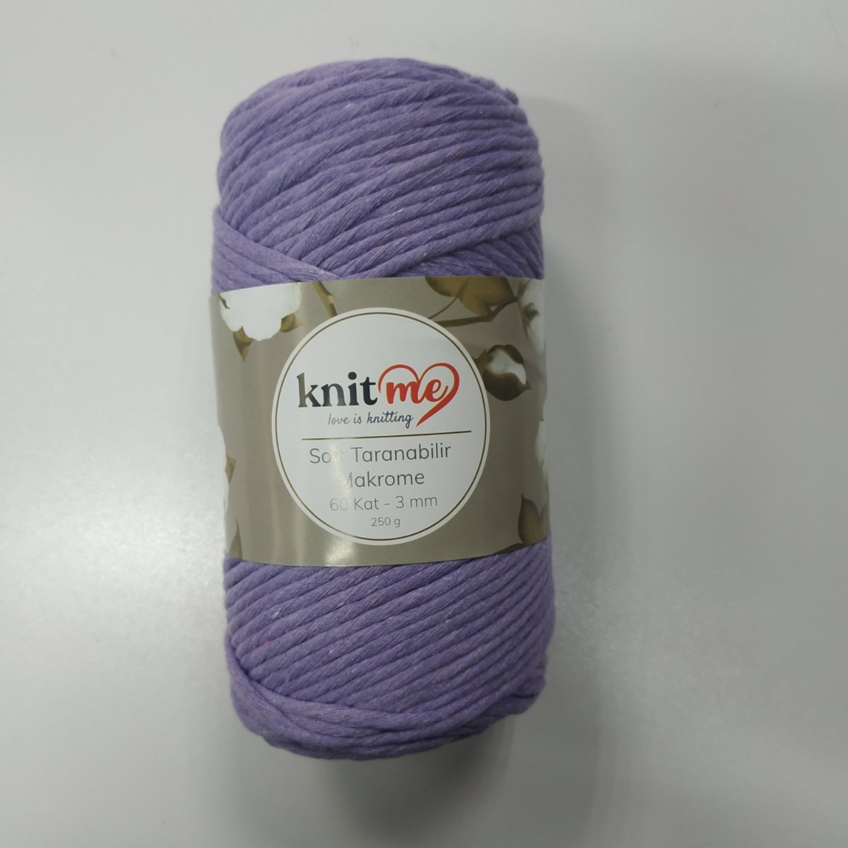 Soft Macrame 3 mm. Knit Me IC9404 - сиреневый