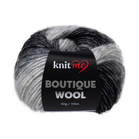 Boutique Wool (Бутик Вул) Knit Me KB09 - черно-белый