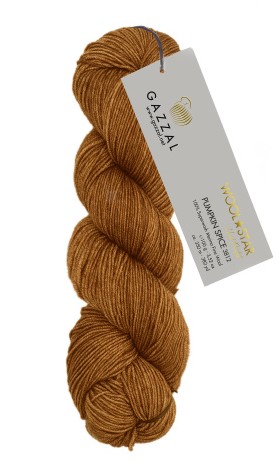 Gazzal Wool Star 3812 - медно-коричневый