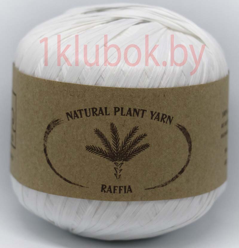 Raffia Wool Sea (Рафия Море Шерсти) 01 - белый заказать со скидкой в Минске