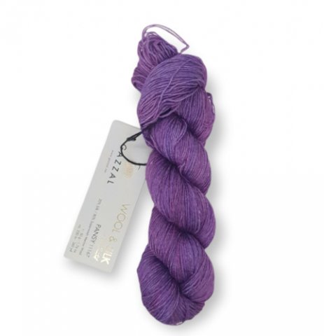 Пряжа Gazzal Wool & Silk 11167 - фиолетовый