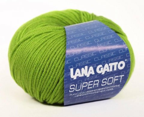 Super Soft Lana Gatto ( Лана Гатто Супер Софт)  13277 - зеленое яблоко