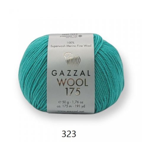 Gazzal Wool 175 (ГАЗАЛ ВУЛ 175) 323 - бирюзовый