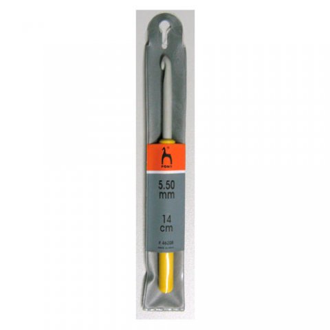 46208 PONY Крючок вязальный 5,50 мм/14см, алюминий, с пластиковой ручкой заказать по низкой цене в Беларуси