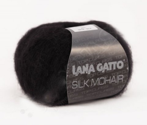 Silk Mohair Lana Gatto 6037 - чёрный