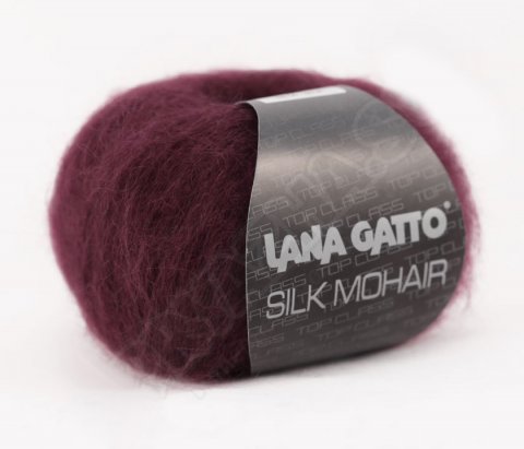 Silk Mohair Lana Gatto 7261 - бордо