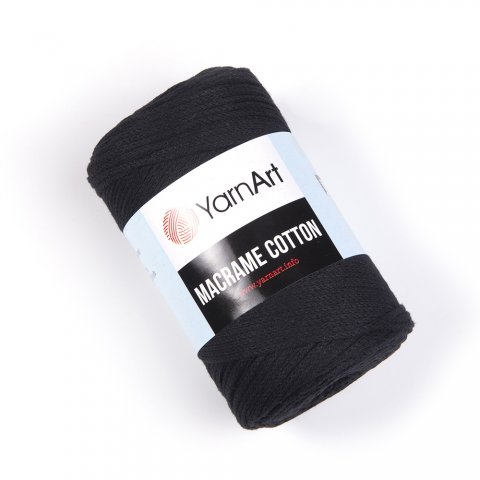 Macrame Cotton YarnArt( МАКРАМЕ КОТТОН ЯРНАРТ)750 - чёрный