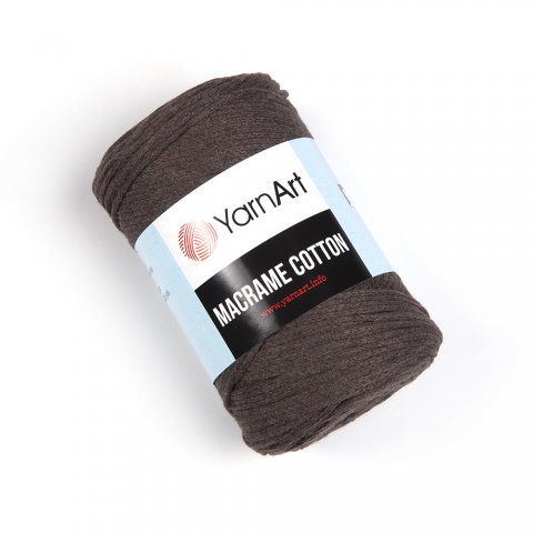 Macrame Cotton YarnArt( МАКРАМЕ КОТТОН ЯРНАРТ)769 - тёмно коричневый