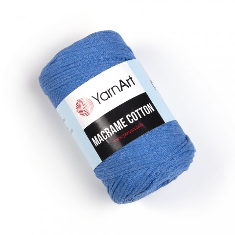 Macrame Cotton YarnArt( МАКРАМЕ КОТТОН ЯРНАРТ) 786 - тёмно голубой