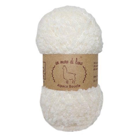 ALPACA BOUCLE WOOL SEA (АЛЬПАКА БУКЛЕ ВУЛ СИ) 01 - белый