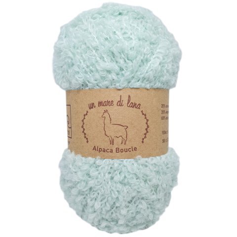 ALPACA BOUCLE WOOL SEA (АЛЬПАКА БУКЛЕ ВУЛ СИ) 522 - водяная зелень