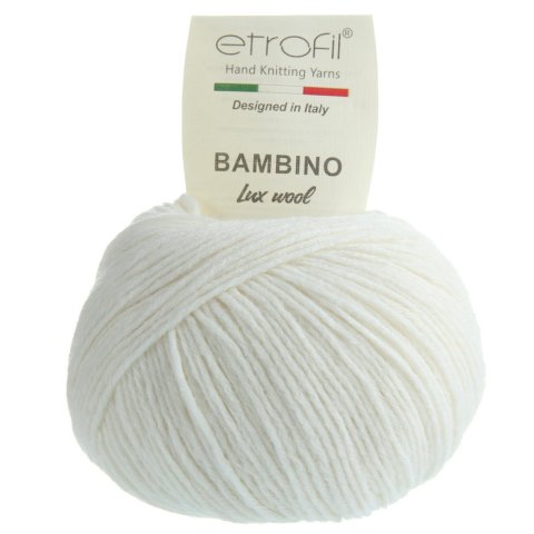 Etrofil Bambino Lux Wool (Этрофил Бамбино Люкс Вул) 70014 - белый купить в Беларуси