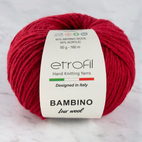 Etrofil Bambino Lux Wool (Этрофил Бамбино Люкс Вул) 70034 - красный заказать в Минске