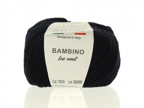 Etrofil Bambino Lux Wool (Этрофил Бамбино Люкс Вул) 70535 - темно-синий купить со скидкой в Минске