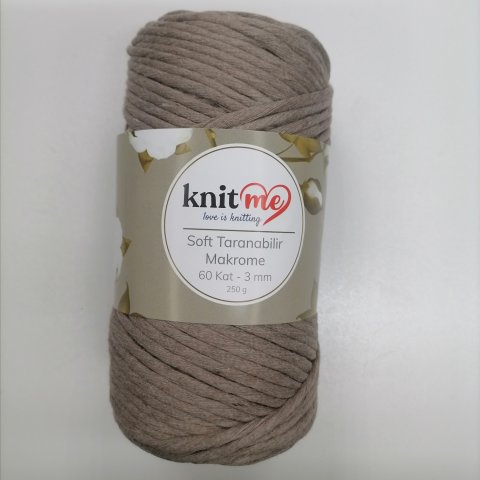 Soft Macrame 3 mm. Knit Me KA10303 - норка