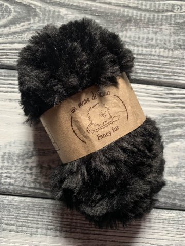 Wool Sea Fancy fur (Море шерсти Фанси фе ) 02 - черный купить в Минске
