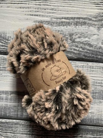 Wool Sea Fancy fur (Море шерсти Фанси фе ) 9994 - черно-бежевый меланж заказать с доставкой по Беларуси
