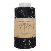 PAILLETTES 100 WS 154 - ЧЕРНЫЙ С СЕРЕБРОМ